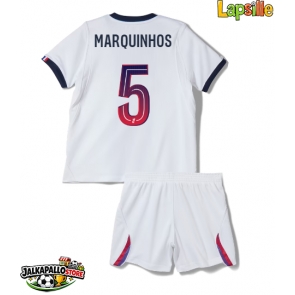Paris Saint-Germain Marquinhos #5 Vieraspaita Lapsille 2026-27 Lyhythihainen (+ shortsit)